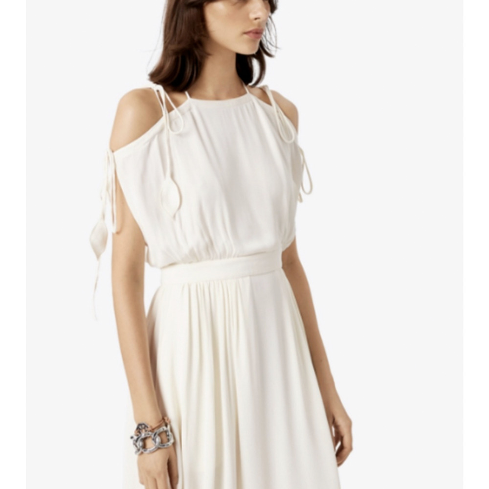 NWT! Tory Burch 2 GRECIAN $498 Ivory Draped Gown Maxi Dress Wedding White Bridal - Picture 4 of 13